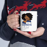 Dallas Cowboys Girl Ceramic Mug 11oz