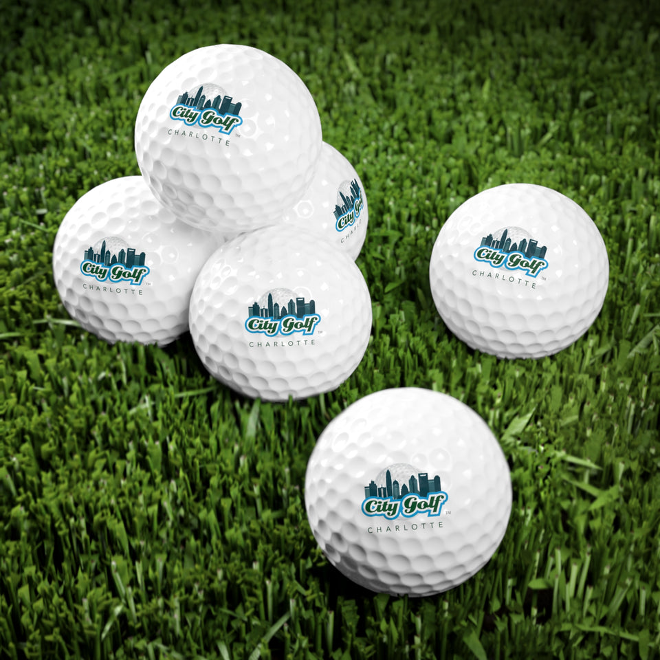 City Golf Charlotte Golf Balls, 6pcs