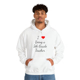 I Love Being A 5th Grade Teacher Unisex Heavy Blend™ Hooded Sweatshirt