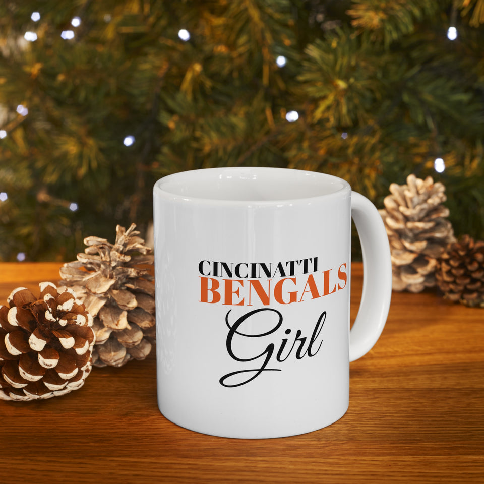 Cincinatti Bengals Girl Ceramic Mug 11oz