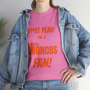 Denver Broncos Football Unisex Heavy Cotton Tee