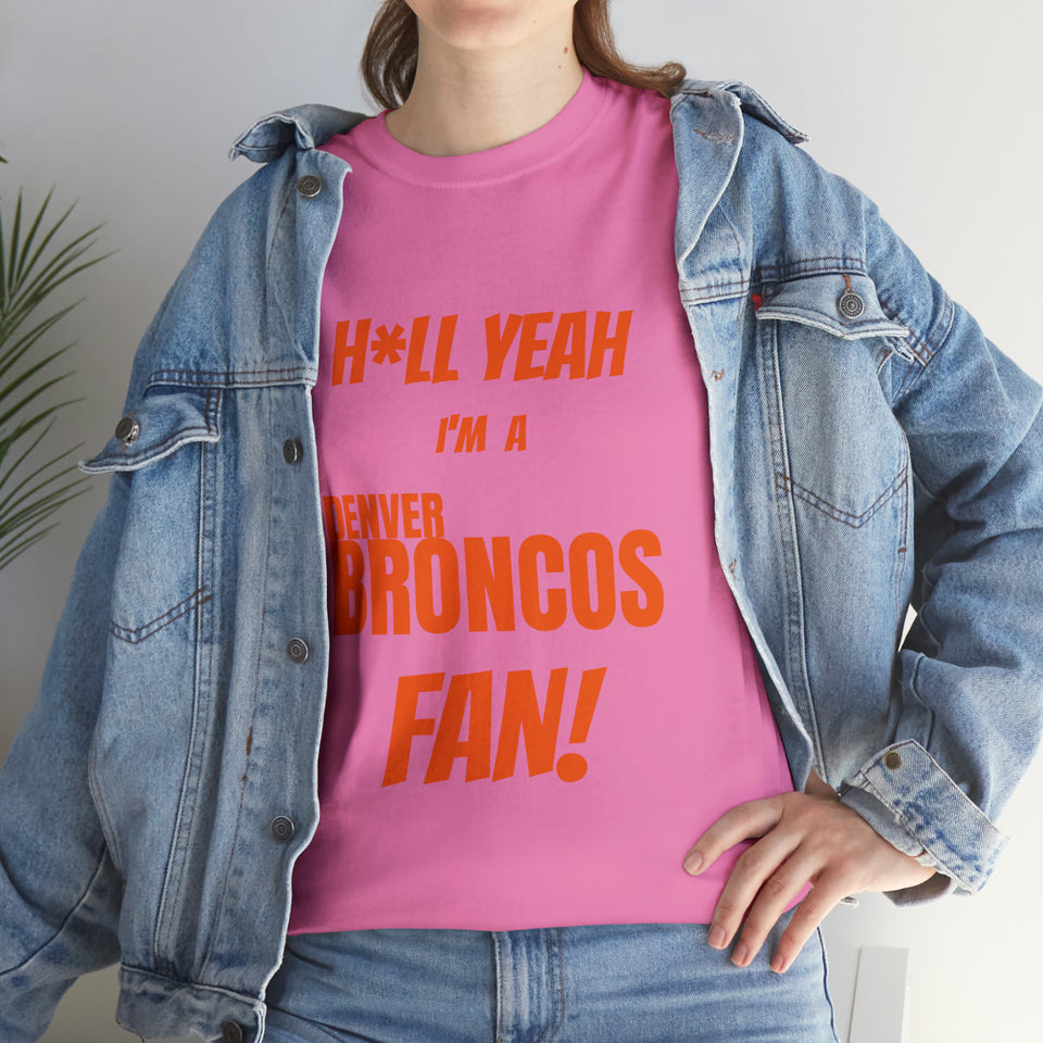 Denver Broncos Football Unisex Heavy Cotton Tee