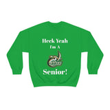 Heck Yeah I'm A UNCC Senior Unisex Heavy Blend™ Crewneck Sweatshirt
