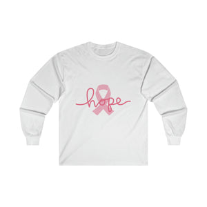 Breast Cancer Awareness HOPE Ultra Cotton Long Sleeve Tee