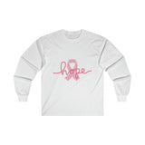 Breast Cancer Awareness HOPE Ultra Cotton Long Sleeve Tee