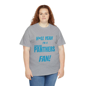 Carolina Panthers Football Unisex Heavy Cotton Tee