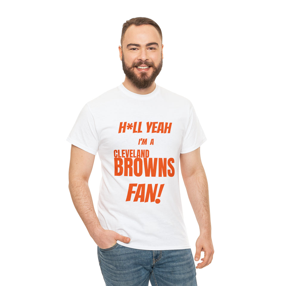 Cleveland Browns Football Unisex Heavy Cotton Tee