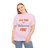 Miami Dolphins Football Unisex Heavy Cotton Tee