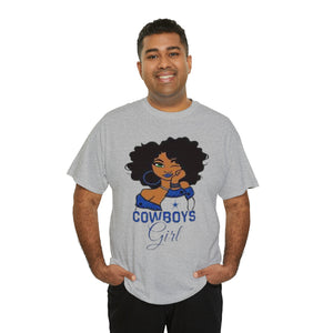 Dallas Cowboys Girl Unisex Heavy Cotton Tee