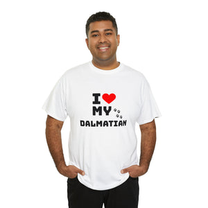 I Love My Dalmatian Unisex Heavy Cotton Tee