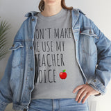 Teacher Voice Titles Cotton Tee