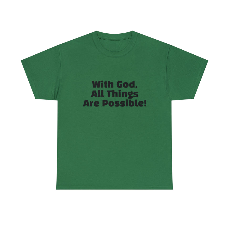 With God Unisex Heavy Cotton Tee