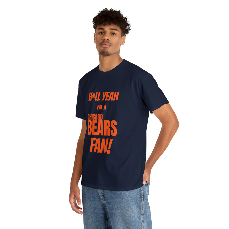 Chicago Bears Football Unisex Heavy Cotton Tee