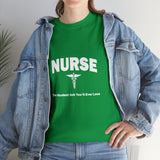 Nurse The Hardest Job You'll Ever Love Cotton Tee
