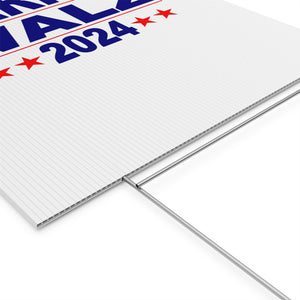 Harris Walz 2024 Plastic Yard Sign