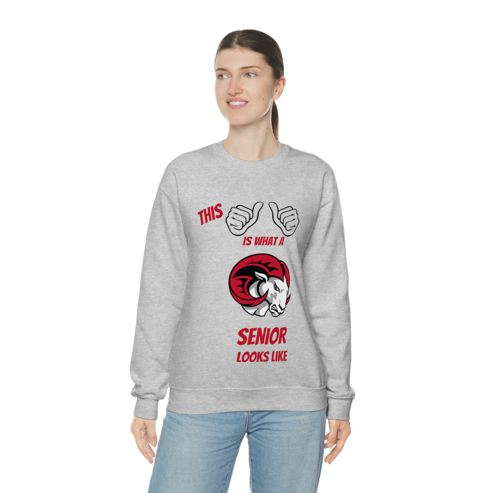 This Is What A WSSU Senior Looks Like Unisex Heavy Blend™ Crewneck Sweatshirt