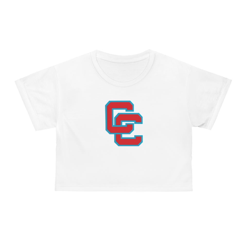 Charlotte Catholic Crop Tee (AOP)