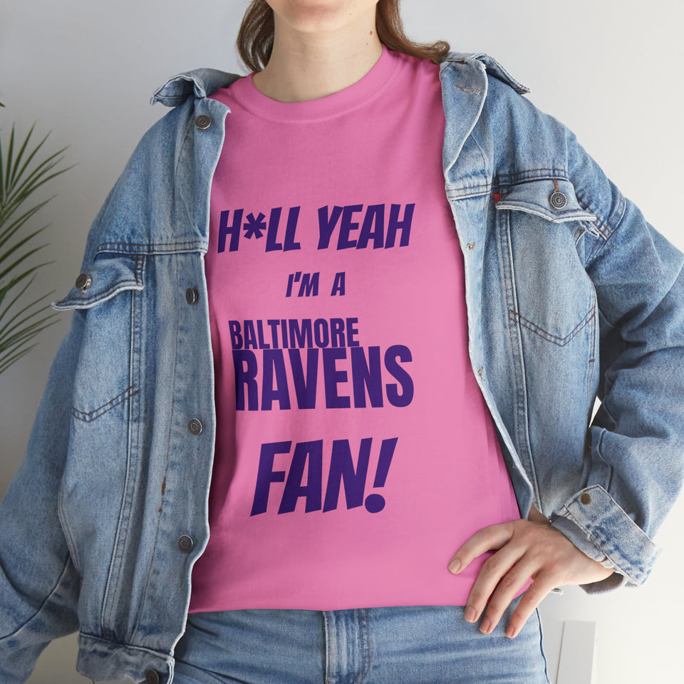 Baltimore Ravens Football Unisex Heavy Cotton Tee