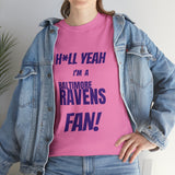 Baltimore Ravens Football Unisex Heavy Cotton Tee