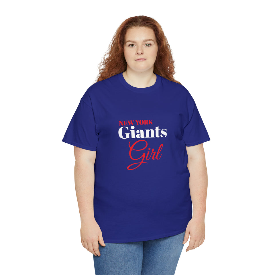 New York Giants Girl Unisex Heavy Cotton Tee