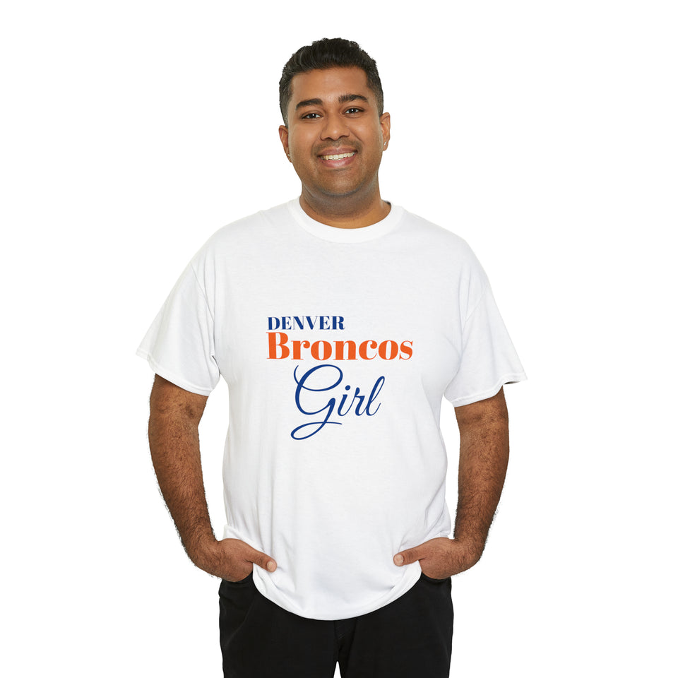 Denver Broncos Girl Unisex Heavy Cotton Tee