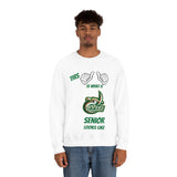 This Is What A UNCC Senior Looks Like Unisex Heavy Blend™ Crewneck Sweatshirt