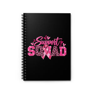 Support Squad Breast Cancer Awareness Spiral Notebook - Ruled Line