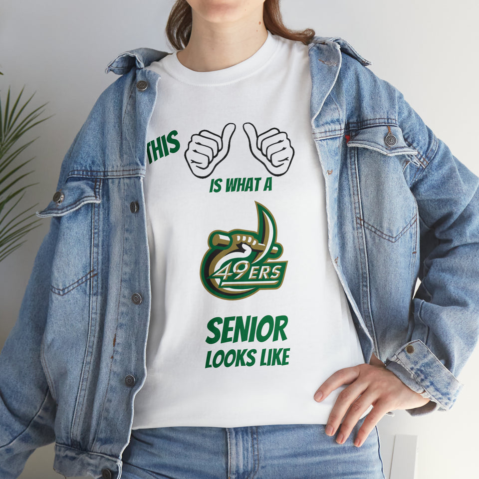 This Is What A UNCC Senior Looks Like Unisex Heavy Cotton Tee