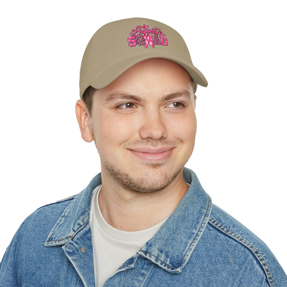 Support Squad Breast Cancer Awareness Low Profile Baseball Cap