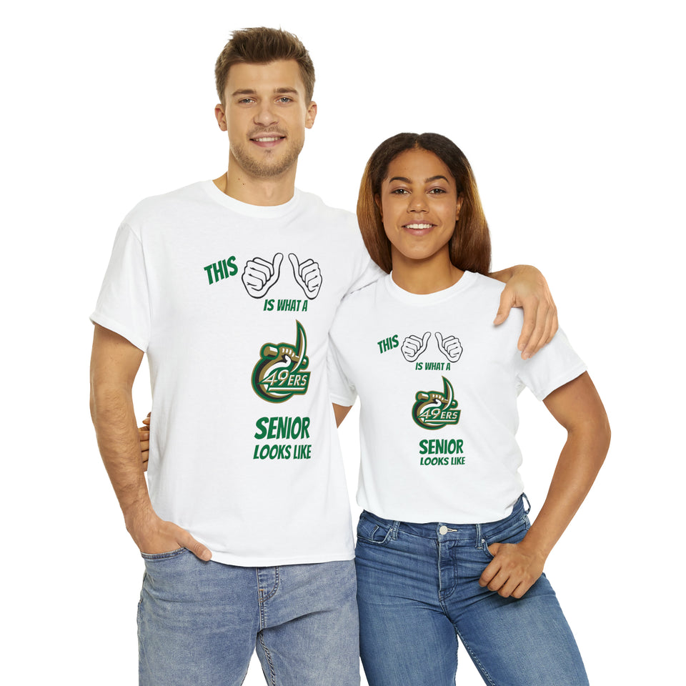 This Is What A UNCC Senior Looks Like Unisex Heavy Cotton Tee