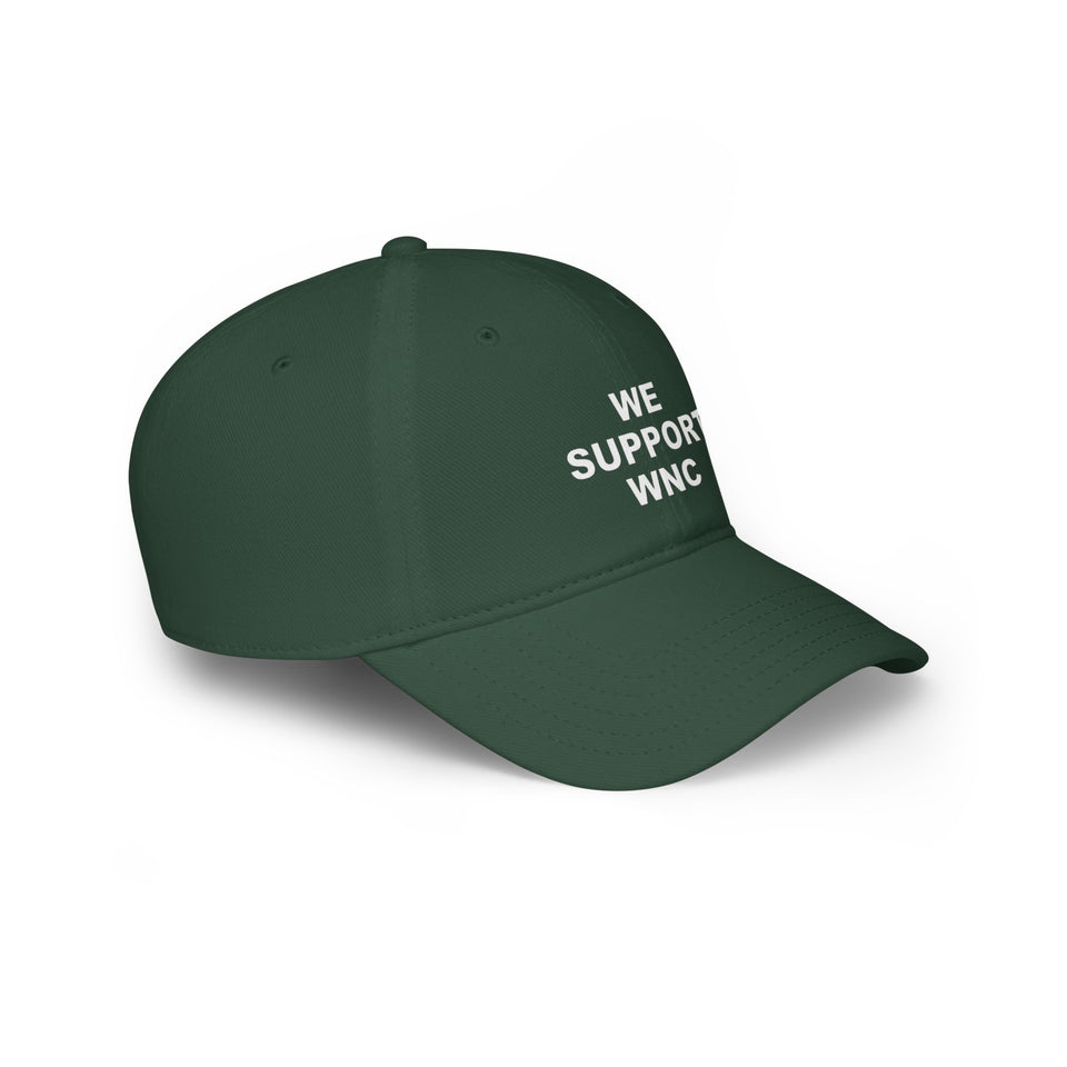 We Support WNC Low Profile Baseball Cap