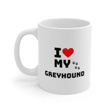 I Love My Greyhound Ceramic Mug 11oz