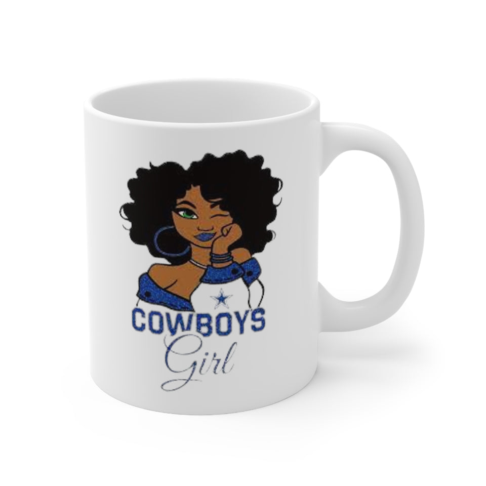 Dallas Cowboys Girl Ceramic Mug 11oz