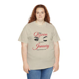 This Queen was Born In January Unisex Heavy Cotton Tee