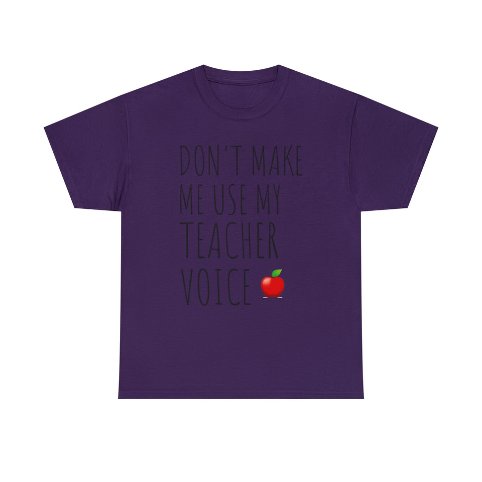 Teacher Voice Titles Cotton Tee