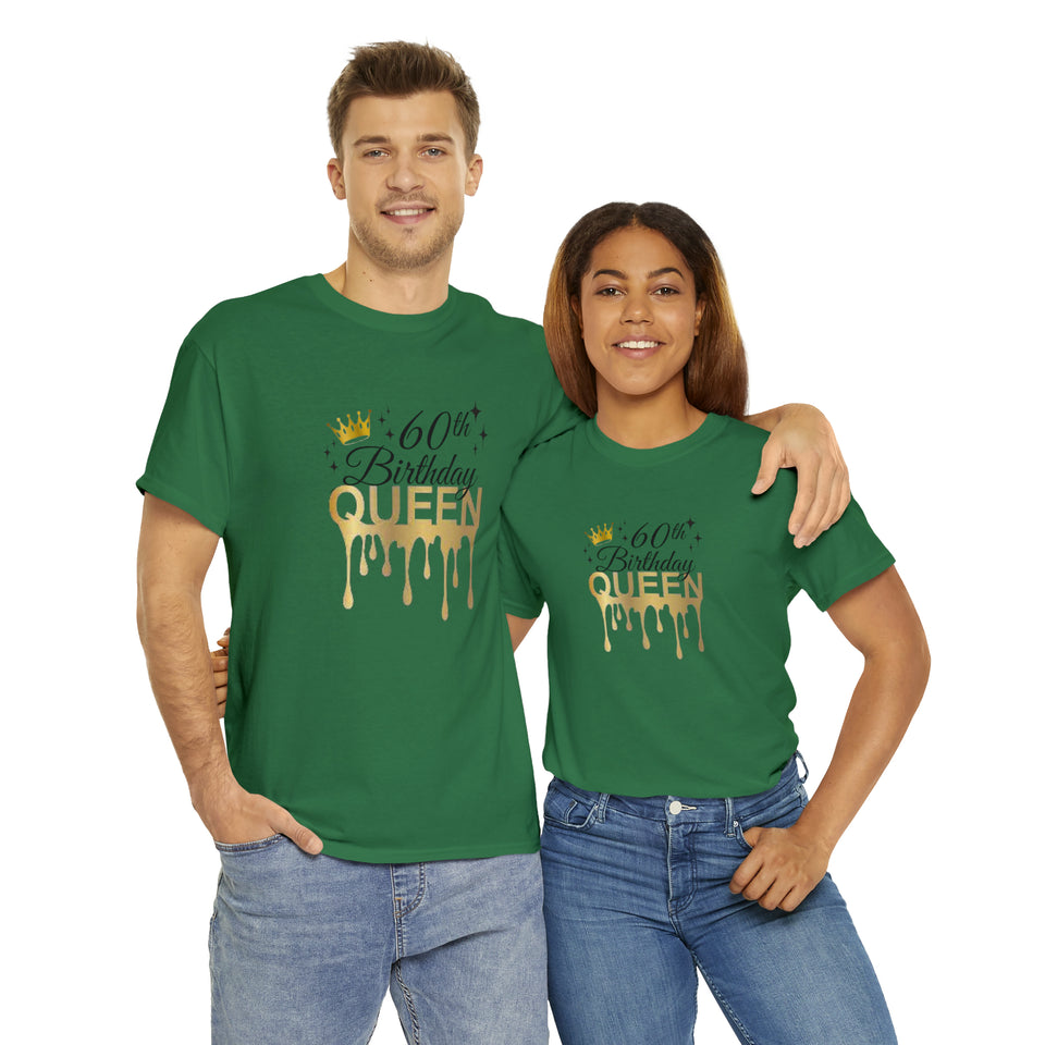 60th Birthday Queen Unisex Heavy Cotton Tee