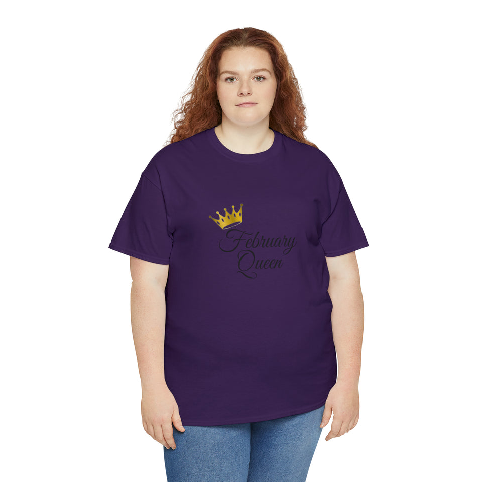 February Queen Unisex Heavy Cotton Tee