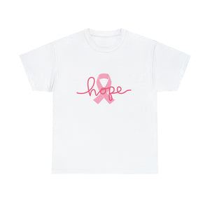 Breast Cancer Awareness HOPE Unisex Heavy Cotton Tee