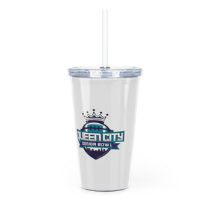 Queen City Senior Bowl Plastic Tumbler with Straw