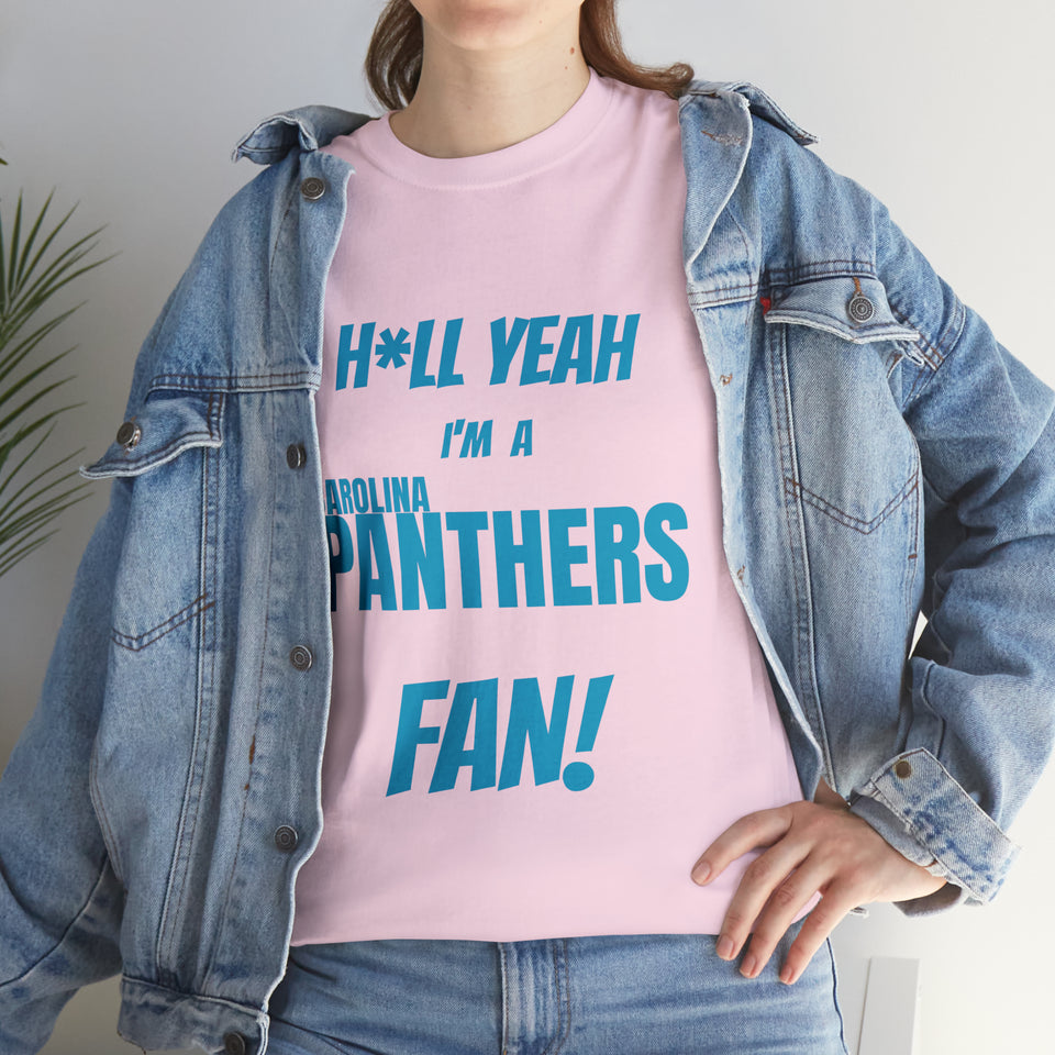 Carolina Panthers Football Unisex Heavy Cotton Tee