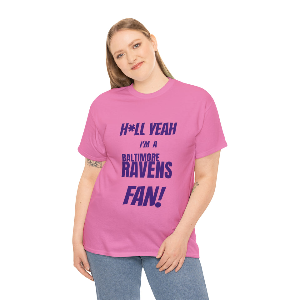 Baltimore Ravens Football Unisex Heavy Cotton Tee