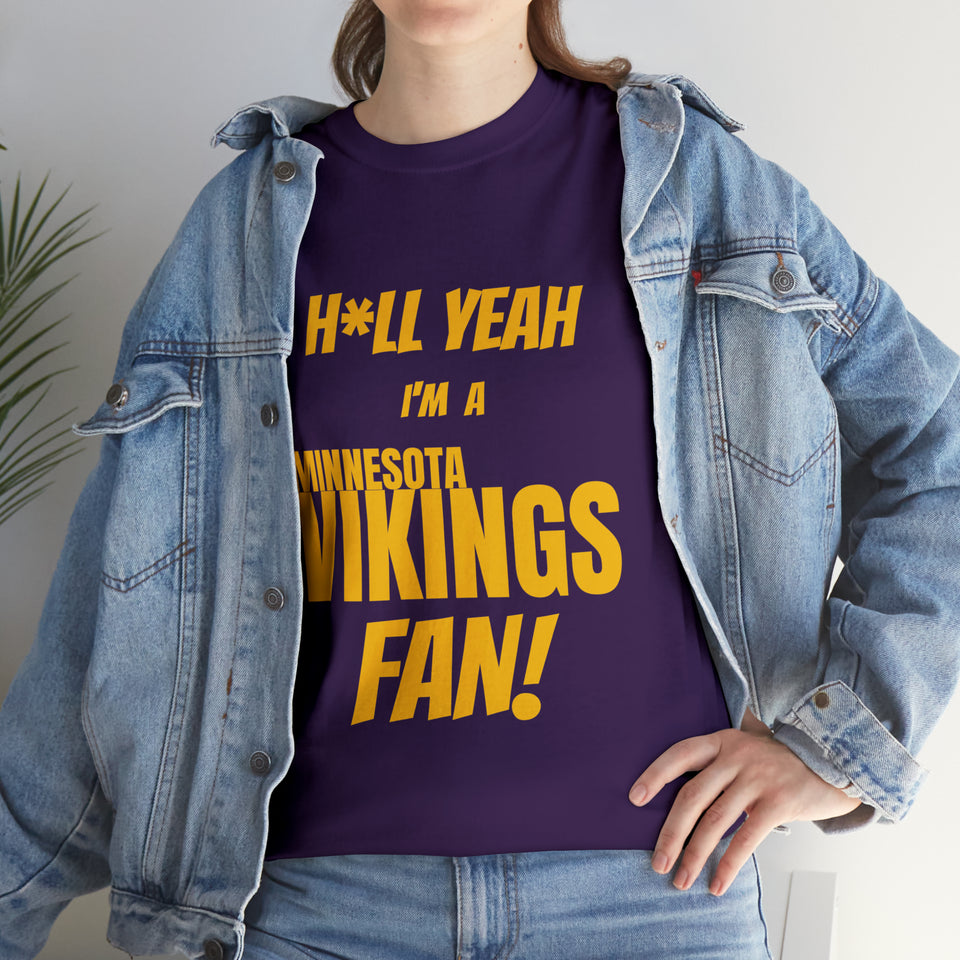 Minnesota Vikings Football Unisex Heavy Cotton Tee