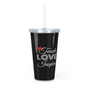 Teachers Plastic Tumbler with Straw