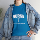 Nurse The Hardest Job You'll Ever Love Cotton Tee