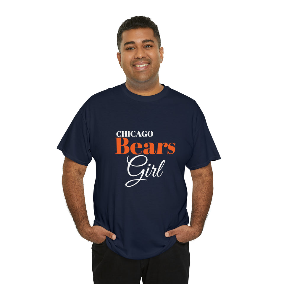 Chicago Bears Girl Unisex Heavy Cotton Tee