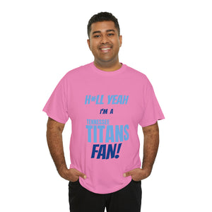 Tennessee Titans Football Unisex Heavy Cotton Tee