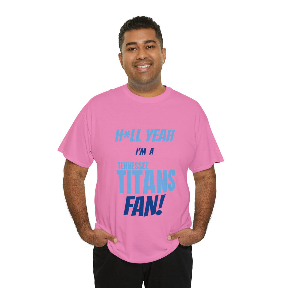 Tennessee Titans Football Unisex Heavy Cotton Tee