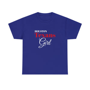 Houstons Texans Girl Unisex Heavy Cotton Tee