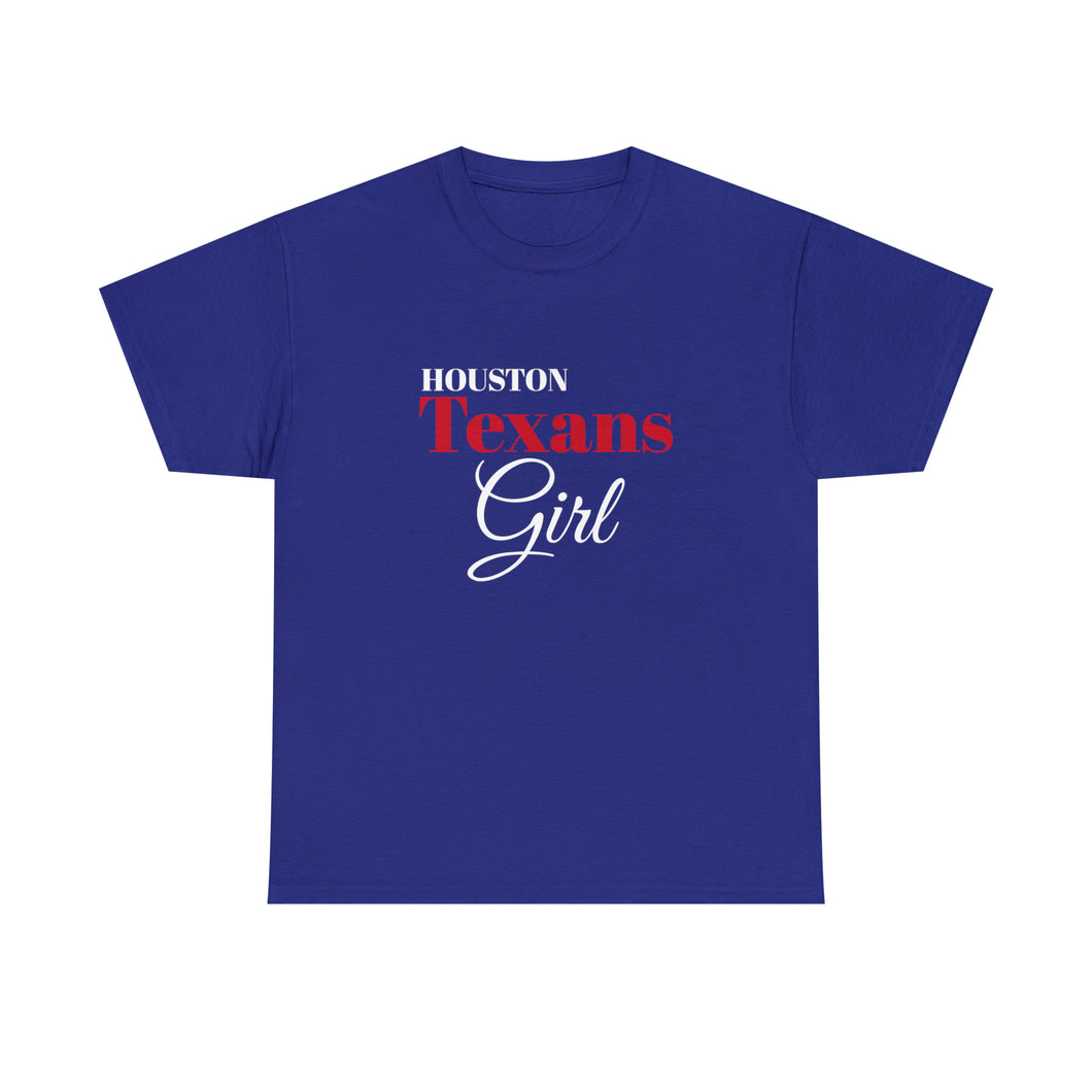 Houstons Texans Girl Unisex Heavy Cotton Tee