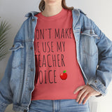 Teacher Voice Titles Cotton Tee